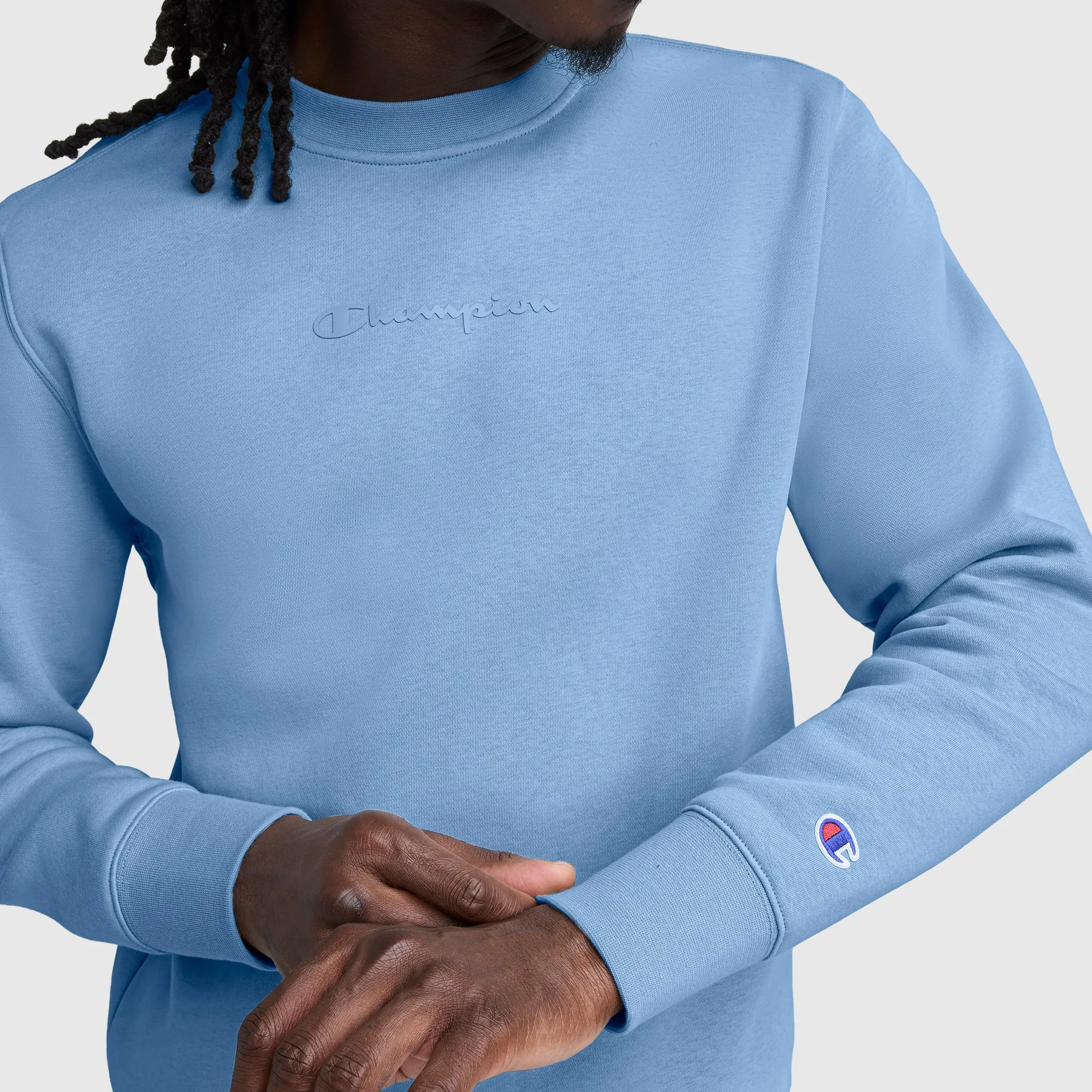 Powerblend Crewneck Sweatshirt, Tonal Script Logo sold by Champion product image thumbnail 4