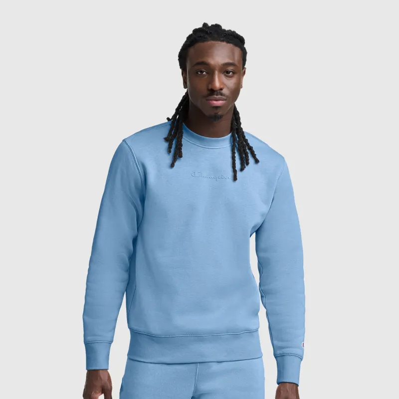 Powerblend Crewneck Sweatshirt, Tonal Script Logo made by Champion
