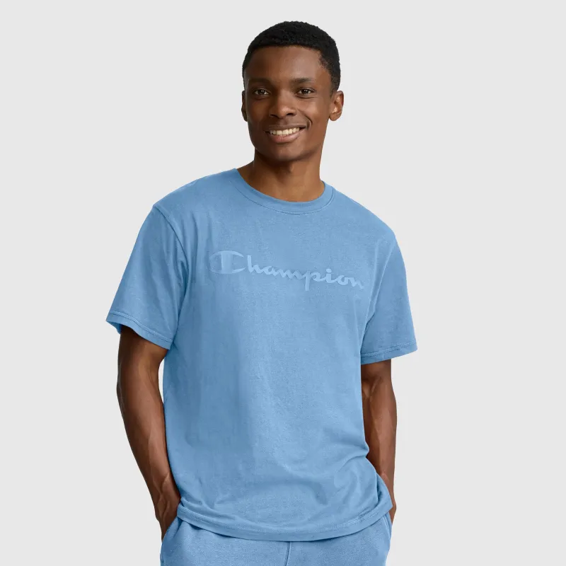 Classic Graphic T-Shirt, Tonal Script Logo made by Champion