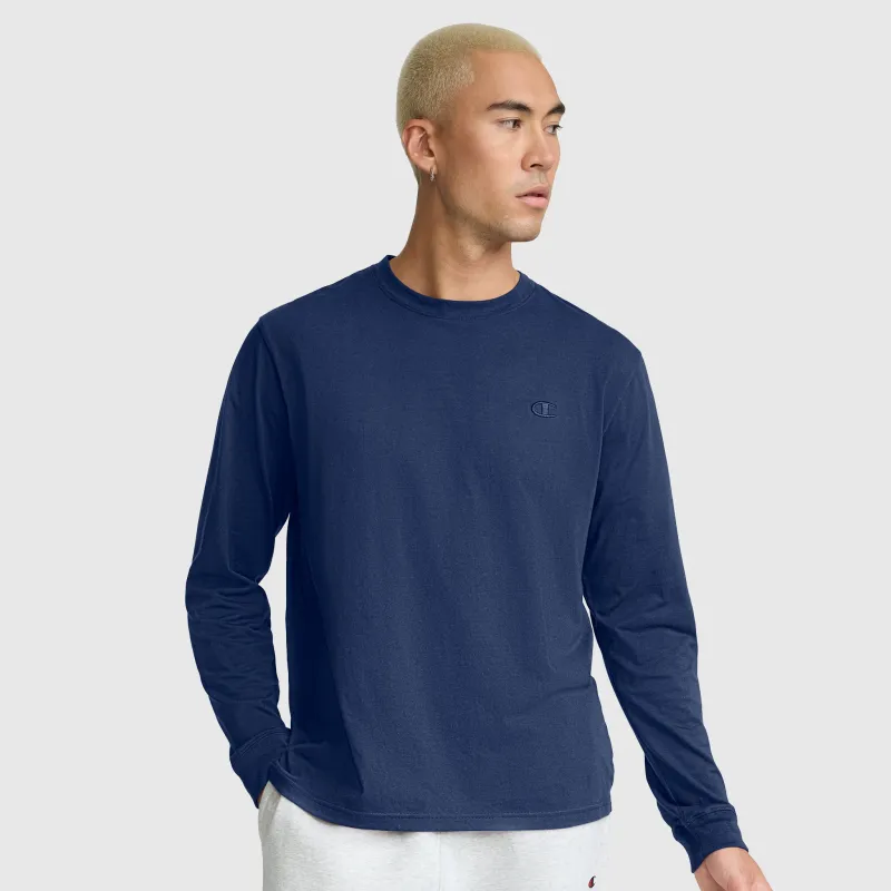 Classic Long Sleeve T-Shirt, Embroidered C Logo made by Champion