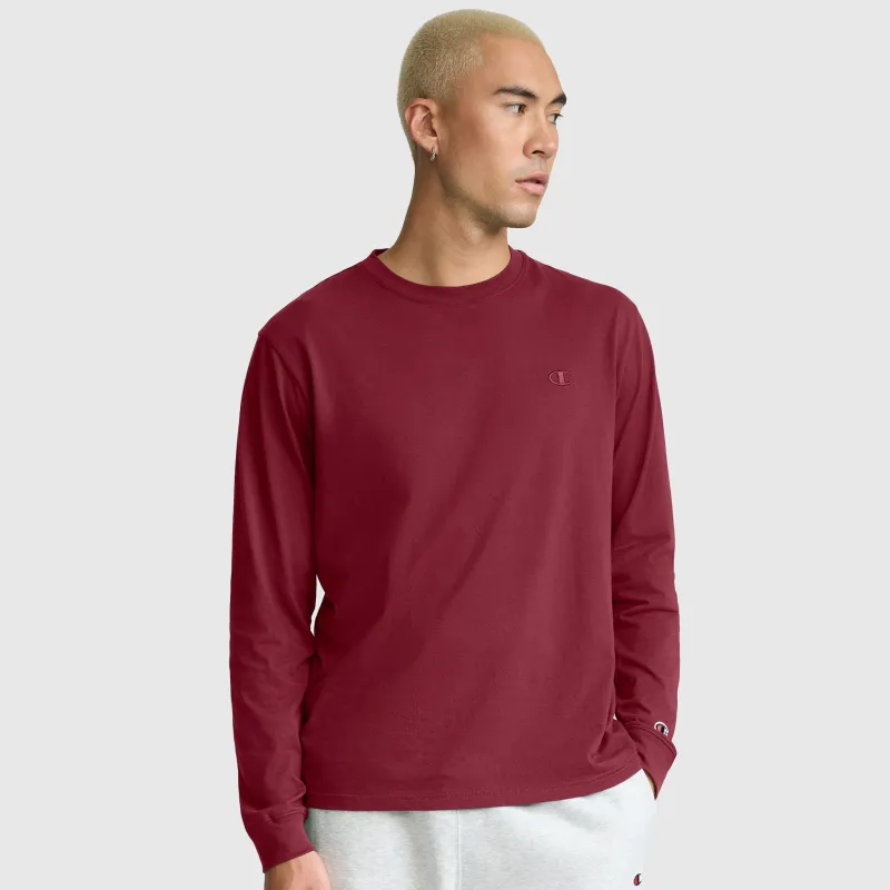Classic Long Sleeve T-Shirt, Embroidered C Logo made by Champion