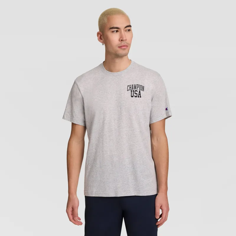 Short Sleeve USA T-Shirt made by Champion
