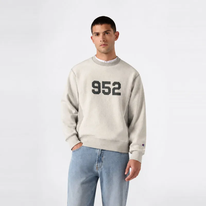 Men's Knitted Reversible Vintage Wash Crewneck Sweatshirt made by Champion