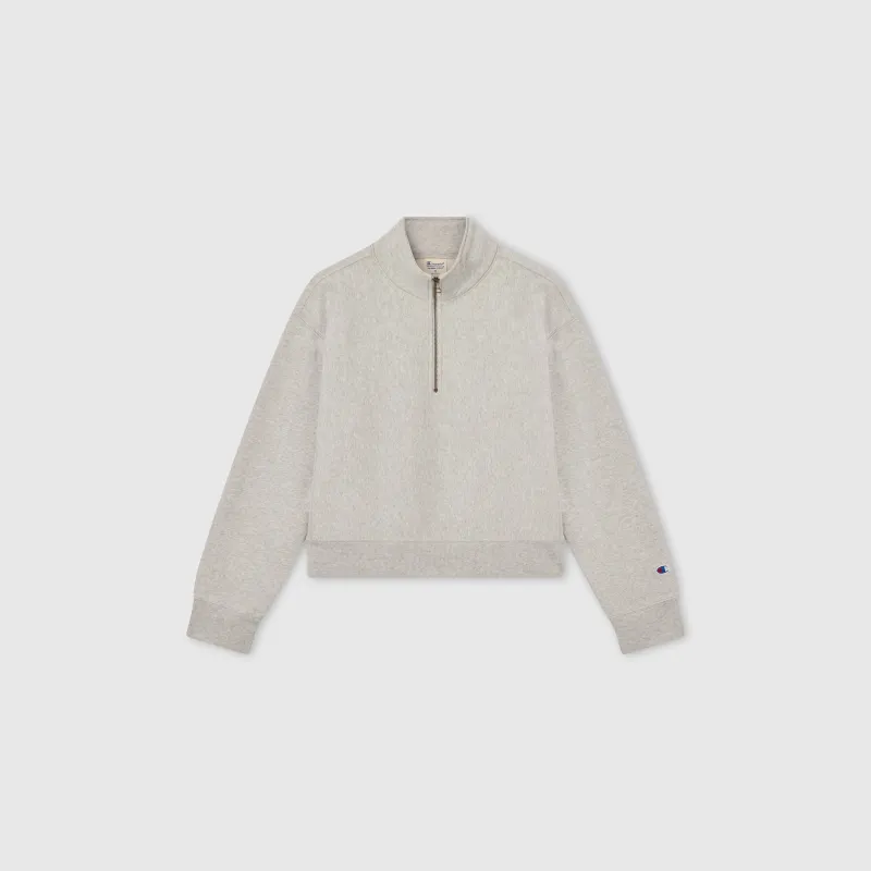 Women's Knitted Half Zip Sweatshirt made by Champion