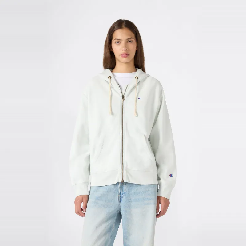 Women's Knitted Hooded Full Zip Sweatshirt made by Champion
