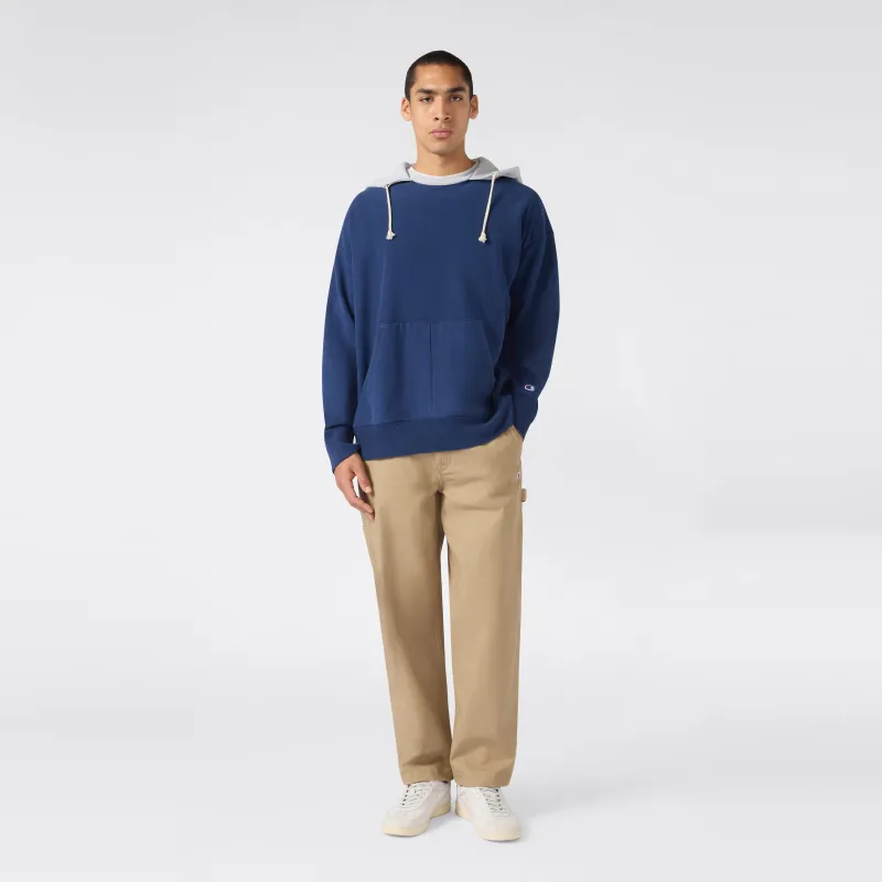 Men's Knitted Vintage Wash Hooded Sweatshirt made by Champion