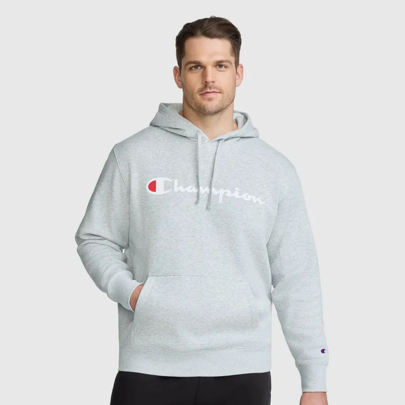 Powerblend Hoodie, Full Script Logo - Big & Tall made by Champion