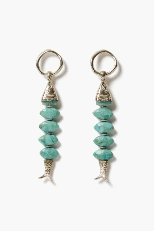 Orris Earrings Turquoise sold by Chan Luu