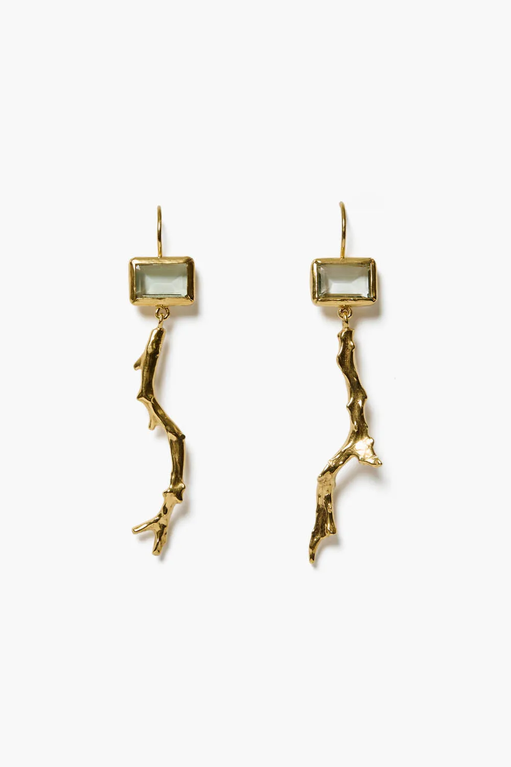 Reef Earrings Green Amethyst sold by Chan Luu