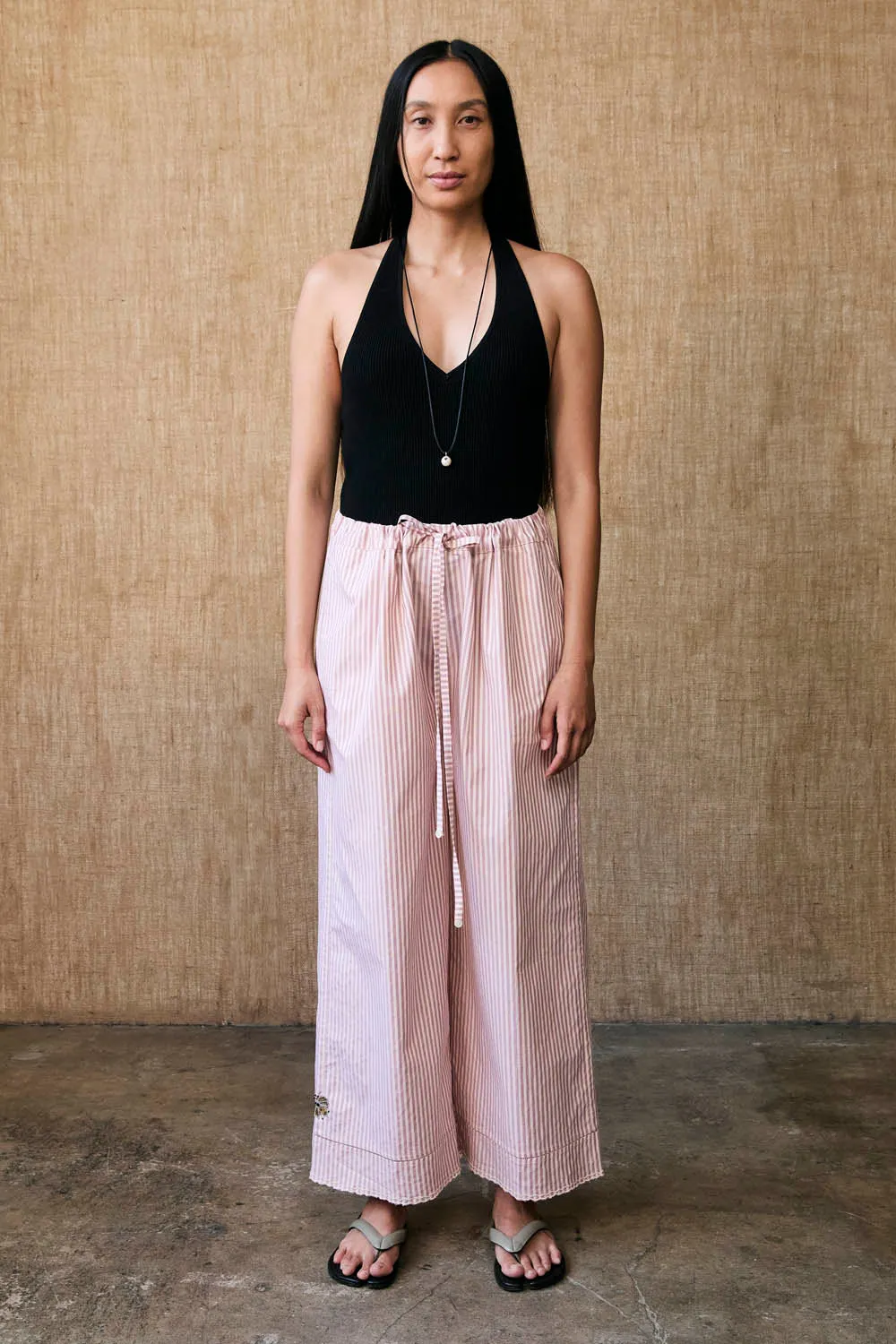 Lita Pant Pink Stripe sold by Chan Luu