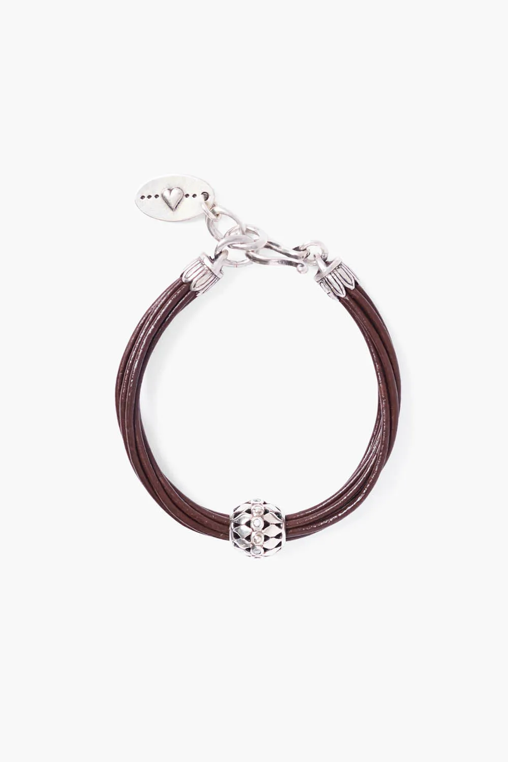 James Leather Bracelet Brown sold by Chan Luu