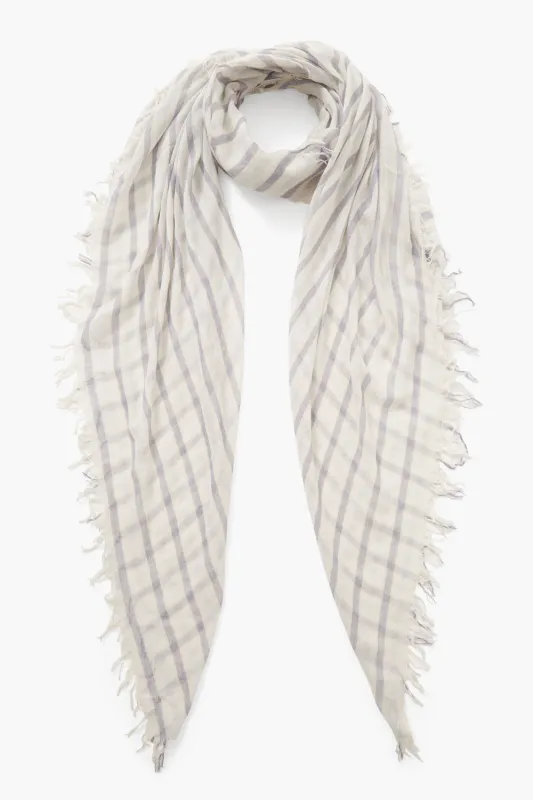 Cashmere and Silk Scarf Blue Granite Linea sold by Chan Luu