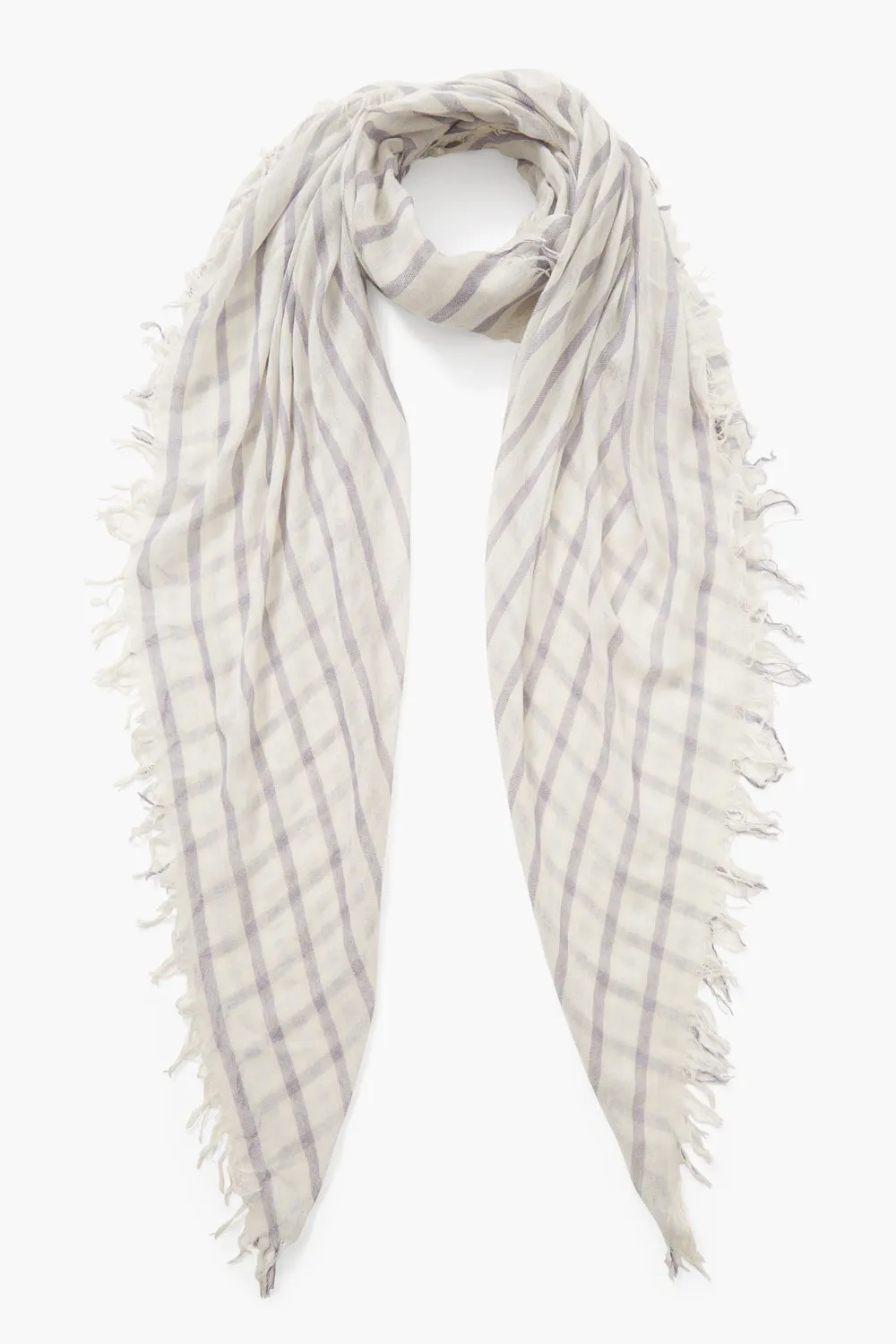 Cashmere and Silk Scarf Blue Granite Linea sold by Chan Luu