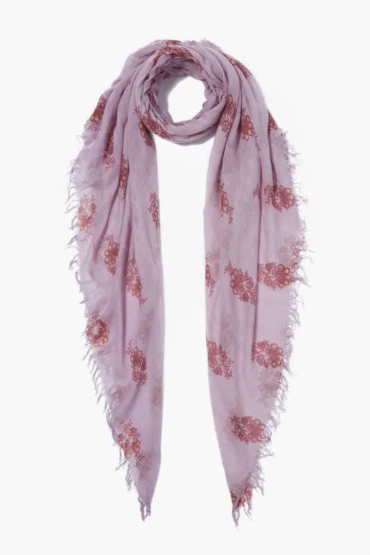Cashmere and Silk Scarf Orchid Hush Hibiscus Floral sold by Chan Luu