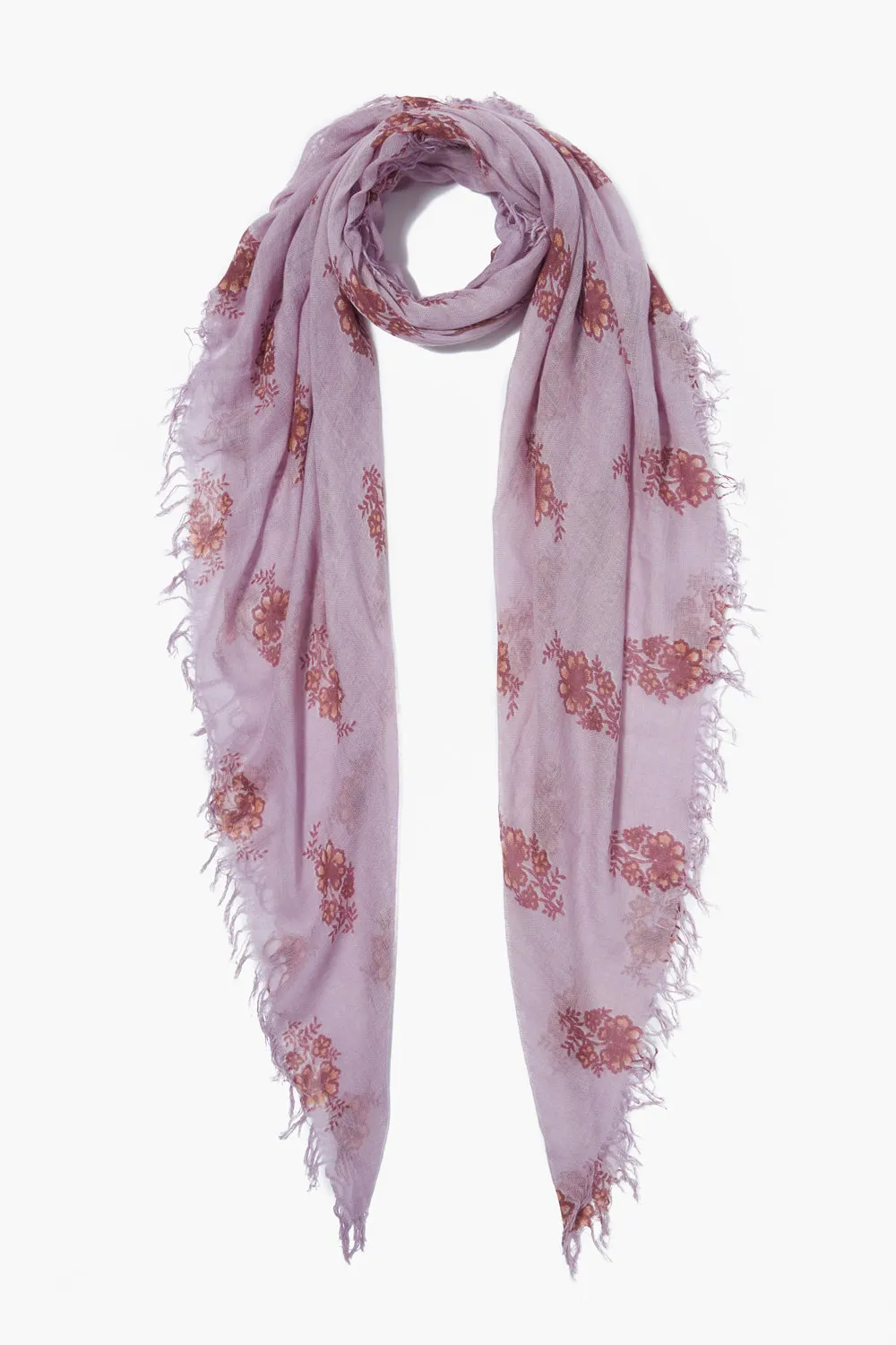 Cashmere and Silk Scarf Orchid Hush Hibiscus Floral sold by Chan Luu