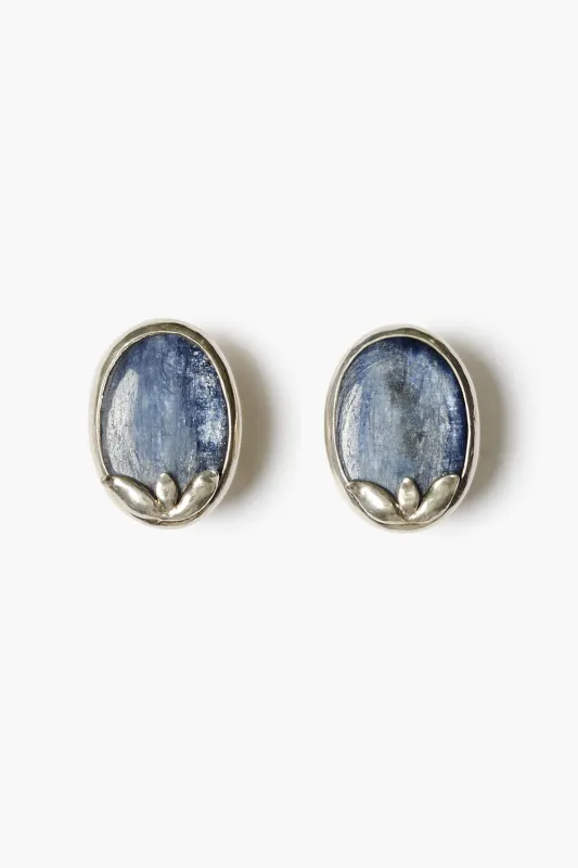 Juniper Clip-On Earrings Kyanite sold by Chan Luu