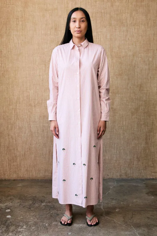 Lita Shirt Dress Pink Stripe sold by Chan Luu