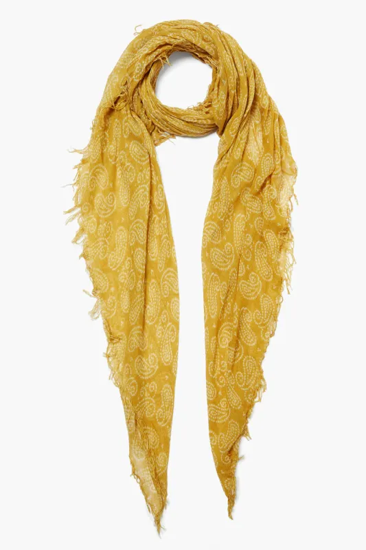 Cashmere and Silk Scarf Narcissus Dotted Paisley sold by Chan Luu