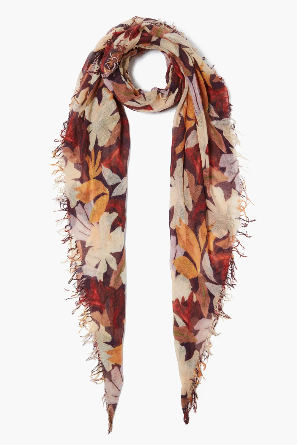 Cashmere and Silk Scarf Magnolia Floral Print sold by Chan Luu