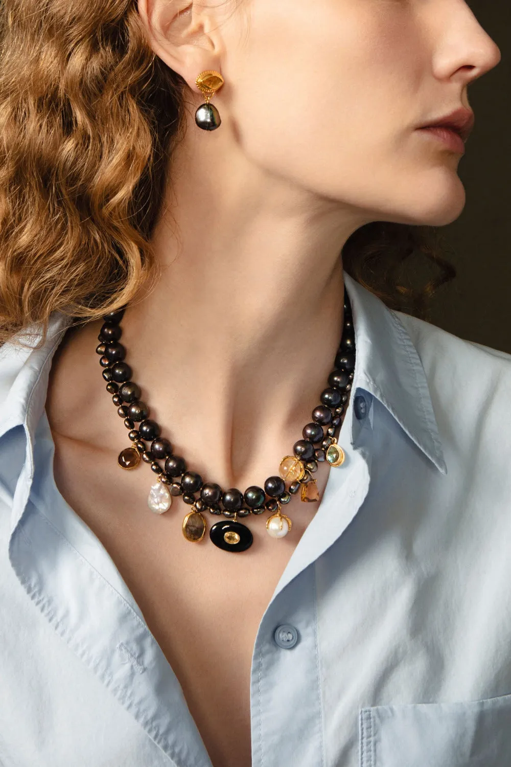 Seed Charm Necklace Peacock Pearl sold by Chan Luu product image thumbnail 2