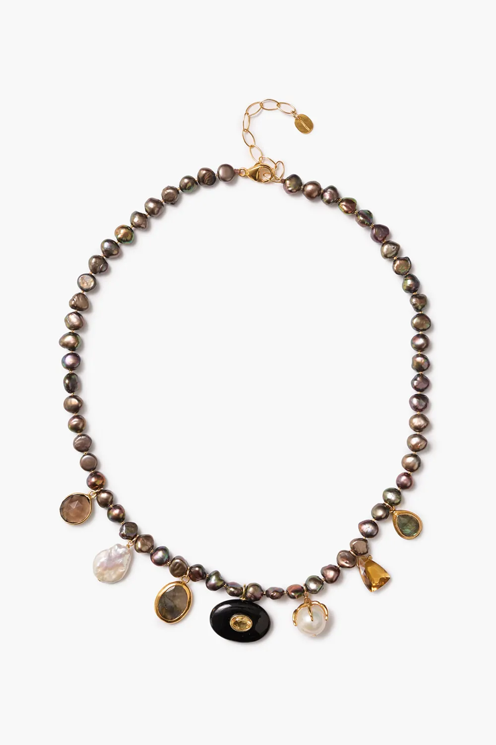 Seed Charm Necklace Peacock Pearl sold by Chan Luu