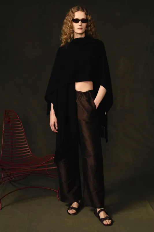 Wool Cashmere Knit Cape Black sold by Chan Luu