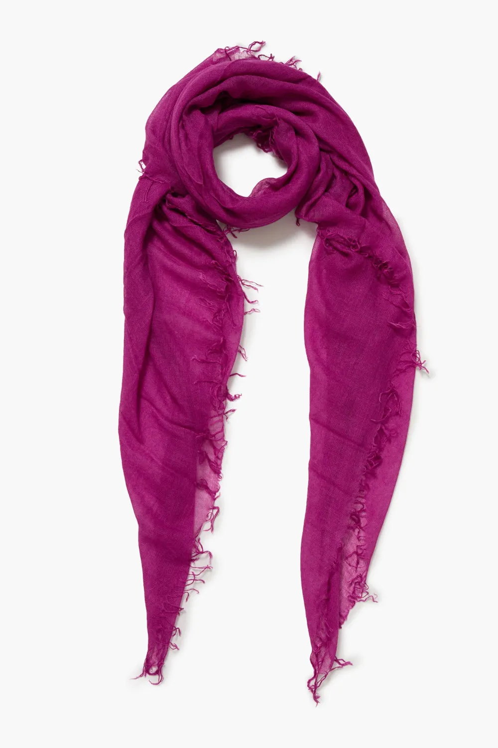 Cashmere and Silk Scarf Purple Orchid sold by Chan Luu