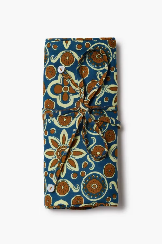 Jewelry Roll Up Case Tile Blue sold by Chan Luu