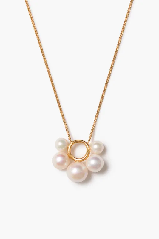 Soleil Pendant Necklace White Pearl sold by Chan Luu