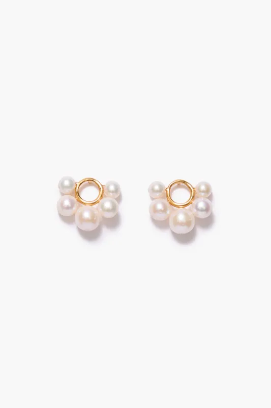 Soleil Stud Earrings White Pearl sold by Chan Luu