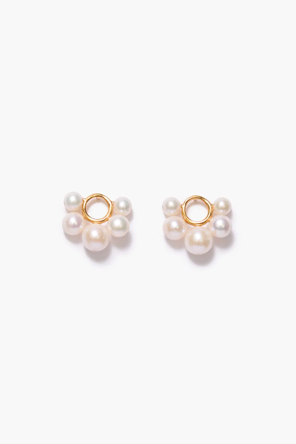 Soleil Stud Earrings White Pearl sold by Chan Luu