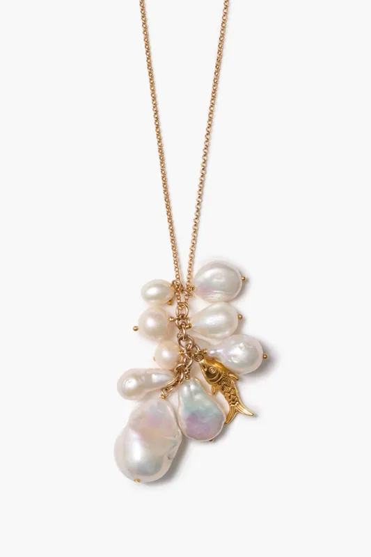 Pond Necklace White Pearl made by Chan Luu