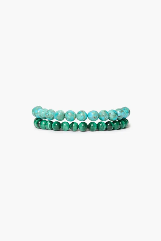 Gaia Bracelet Set Turquoise sold by Chan Luu