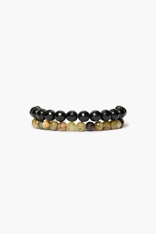 Gaia Bracelet Set Onyx sold by Chan Luu