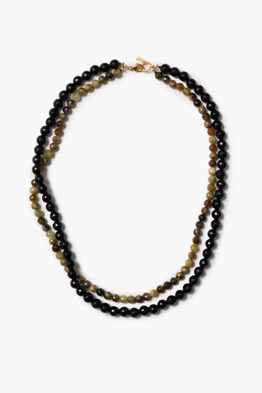 Gaia Duo Necklace Onyx made by Chan Luu