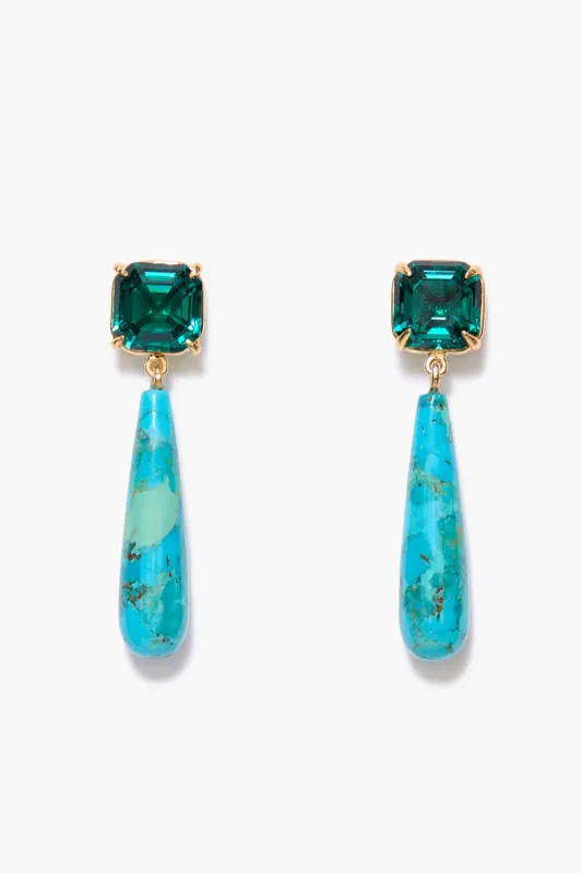Terra Drop Earrings Turquoise made by Chan Luu