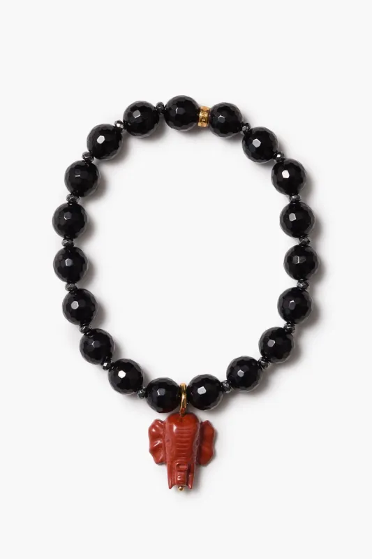 Elephant Bracelet Onyx sold by Chan Luu