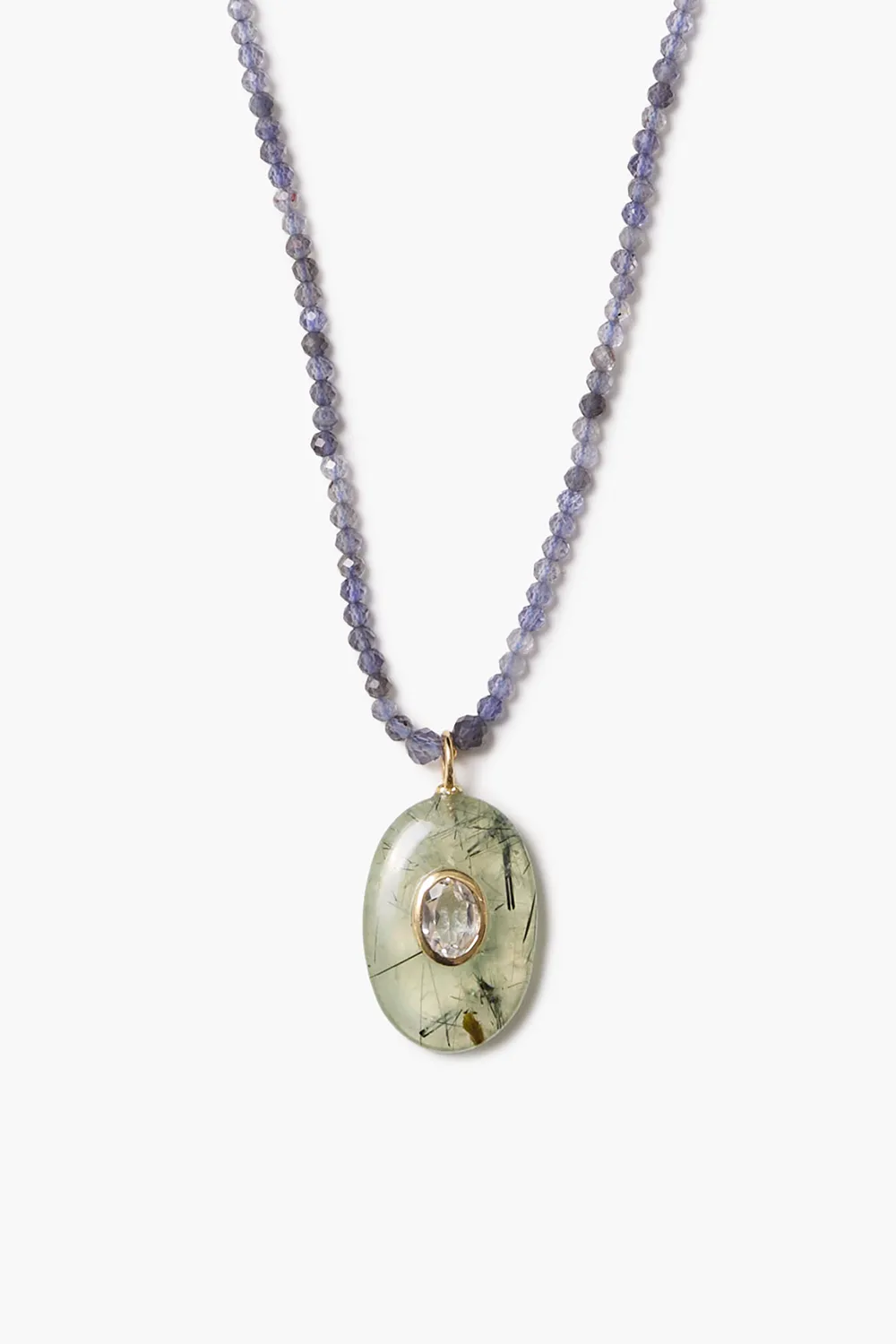 Seed Necklace Prehnite sold by Chan Luu