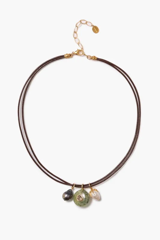 Seed Cord Necklace Prehnite sold by Chan Luu