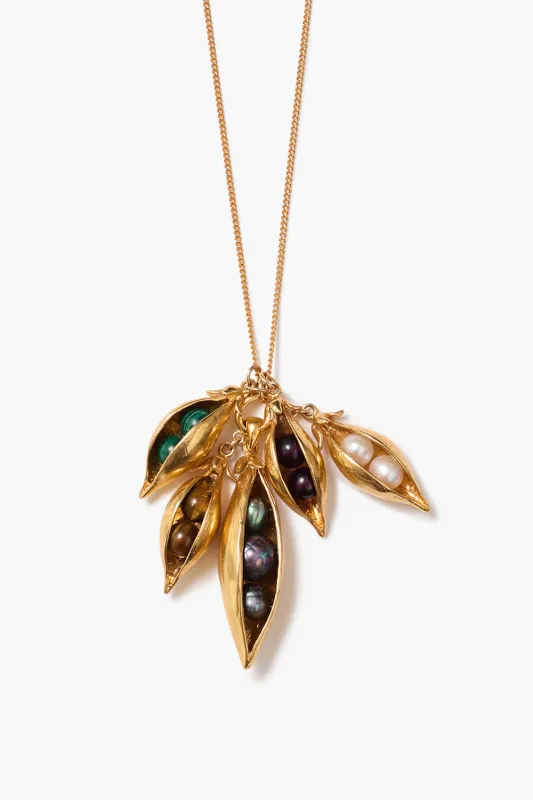 Peapod Cluster Necklace Multi sold by Chan Luu