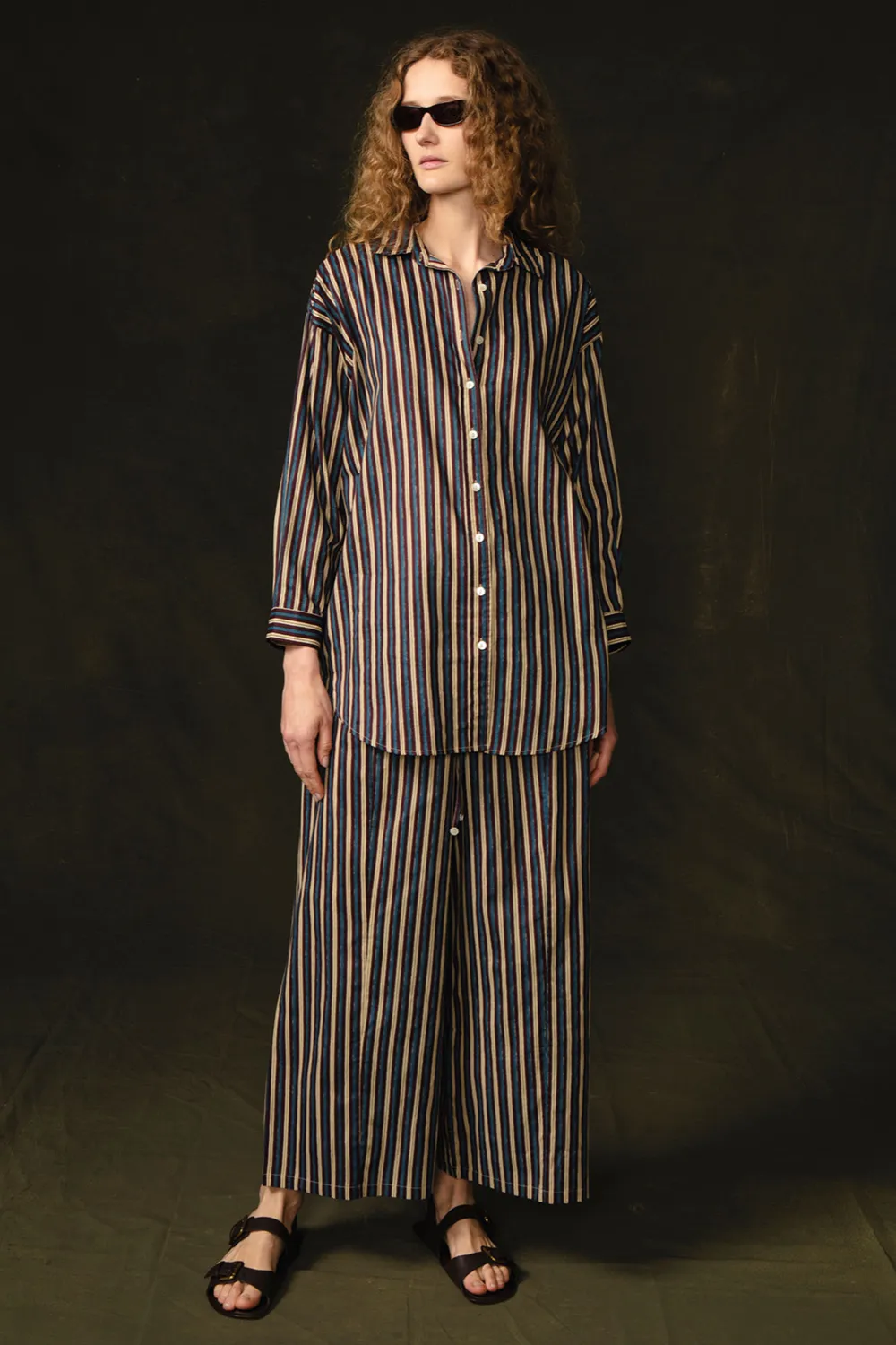 Pinstripe Printed Set Blue sold by Chan Luu product image thumbnail 2