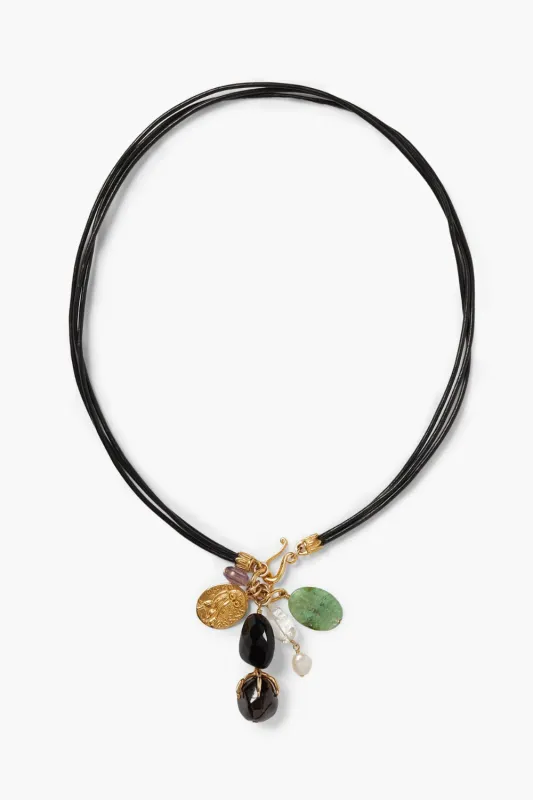 Narcissus Charm Necklace Gold Multi sold by Chan Luu