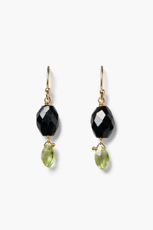 Jelly Bean Earrings Black Tourmaline made by Chan Luu