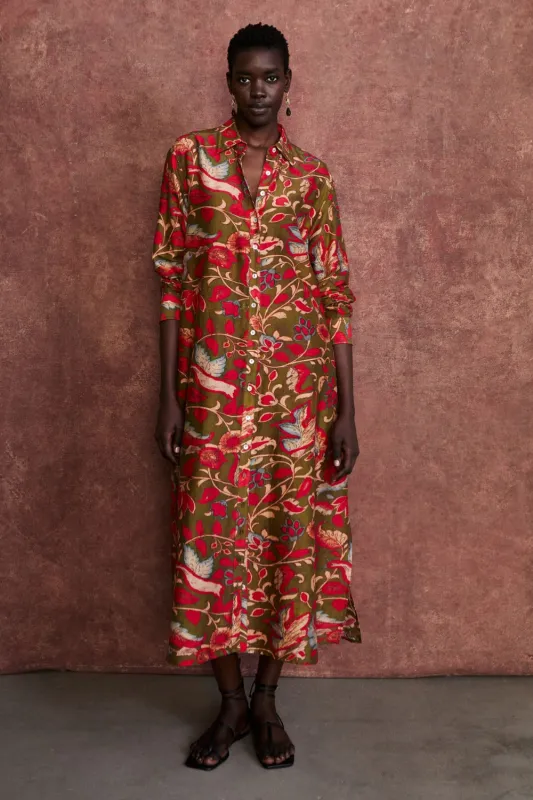 Dove Shirt Dress Olive sold by Chan Luu