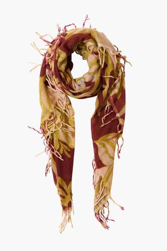 100% Cashmere Scarf Cabernet Floral sold by Chan Luu