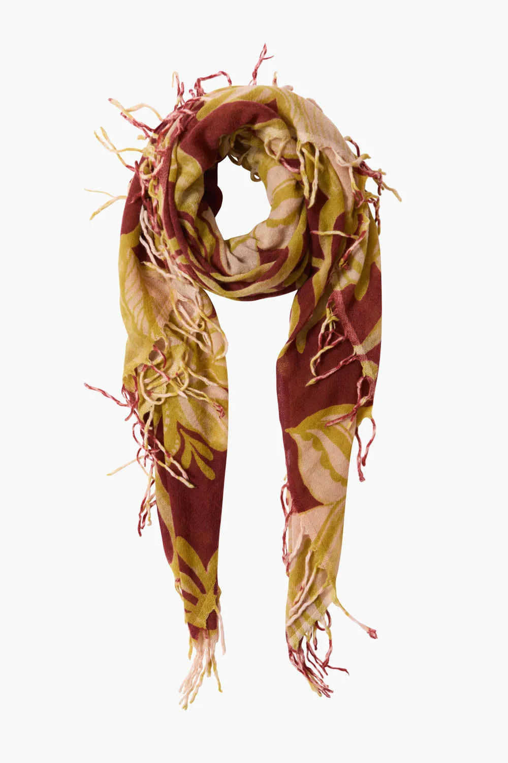 100% Cashmere Scarf Cabernet Floral sold by Chan Luu