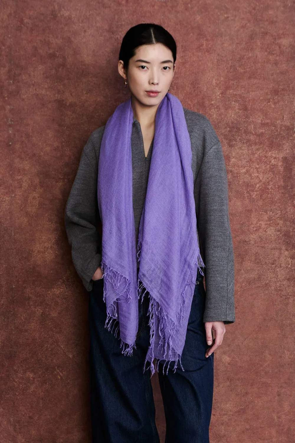 Cashmere and Silk Scarf Purple sold by Chan Luu product image thumbnail 2