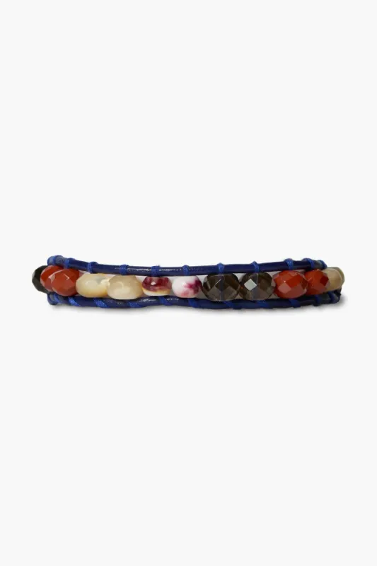 Wake Single Wrap Bracelet Blue sold by Chan Luu