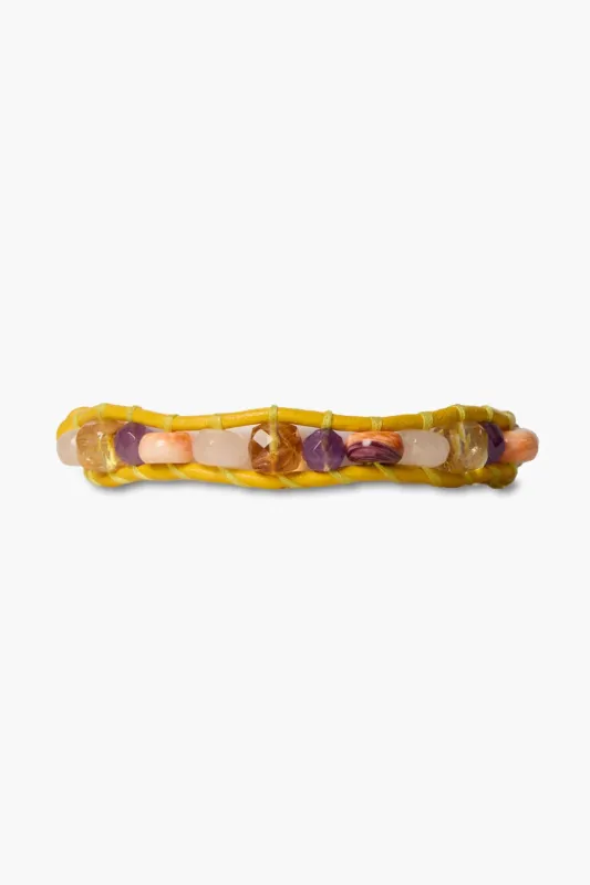 Wake Single Wrap Bracelet Yellow sold by Chan Luu
