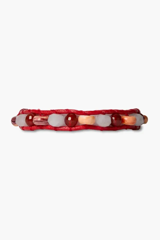 Wake Single Wrap Bracelet Red sold by Chan Luu
